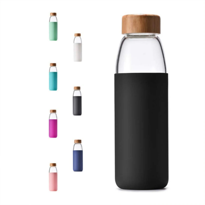 Silicone Sleeve Glass Milk Bottle